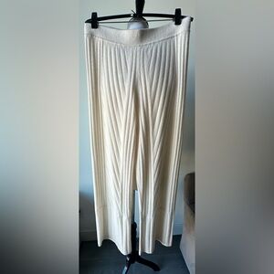 NWT Jonathan Simkhai Ivory Knit Pants in Small